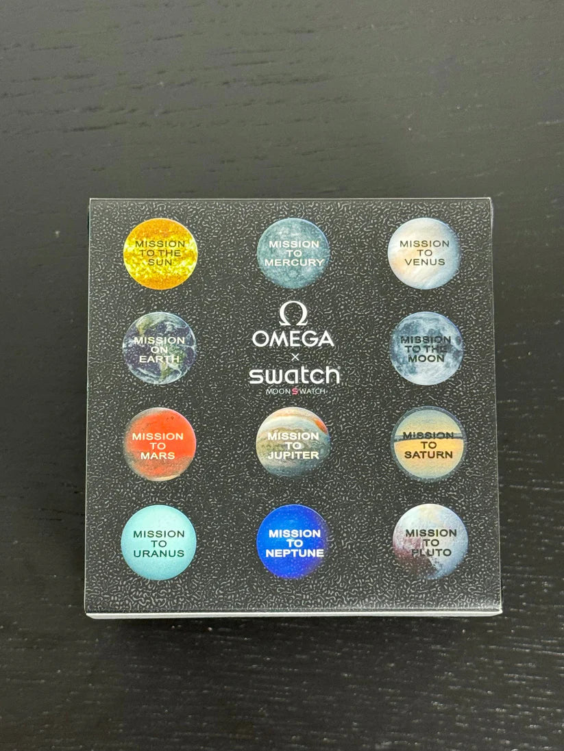 MOONSWATCH MISSION ON MOON- SWATCH X OMEGA BIOCERAMIC