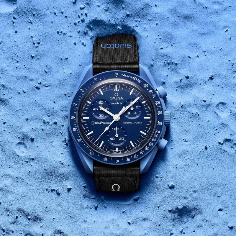 MOONSWATCH MISSION ON NEPTUNE- SWATCH X OMEGA BIOCERAMIC