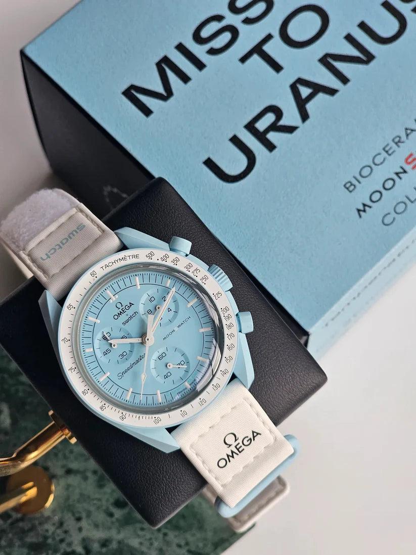 MOONSWATCH MISSION ON URANO - SWATCH X OMEGA BIOCERAMIC